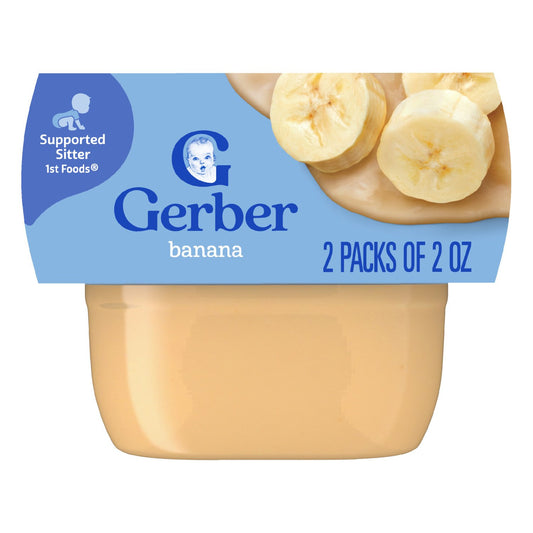 Gerber Stage 1 Baby Food - Banana, 2 oz Tubs