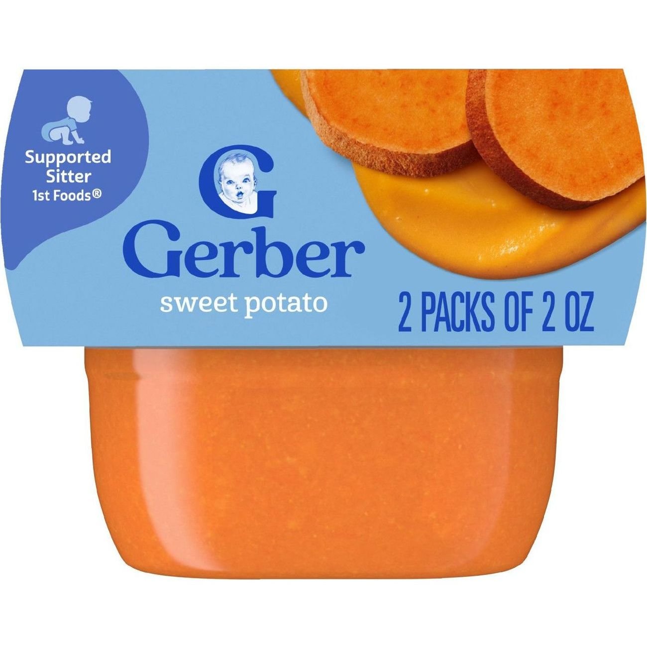 Gerber Stage 1 Baby Food - Sweet Potato, 2 oz Tubs
