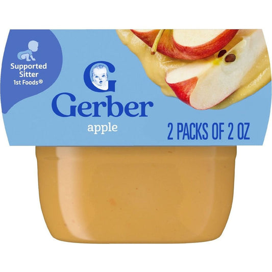 Gerber Stage 1 Baby Food - Apple, 2 oz Tubs