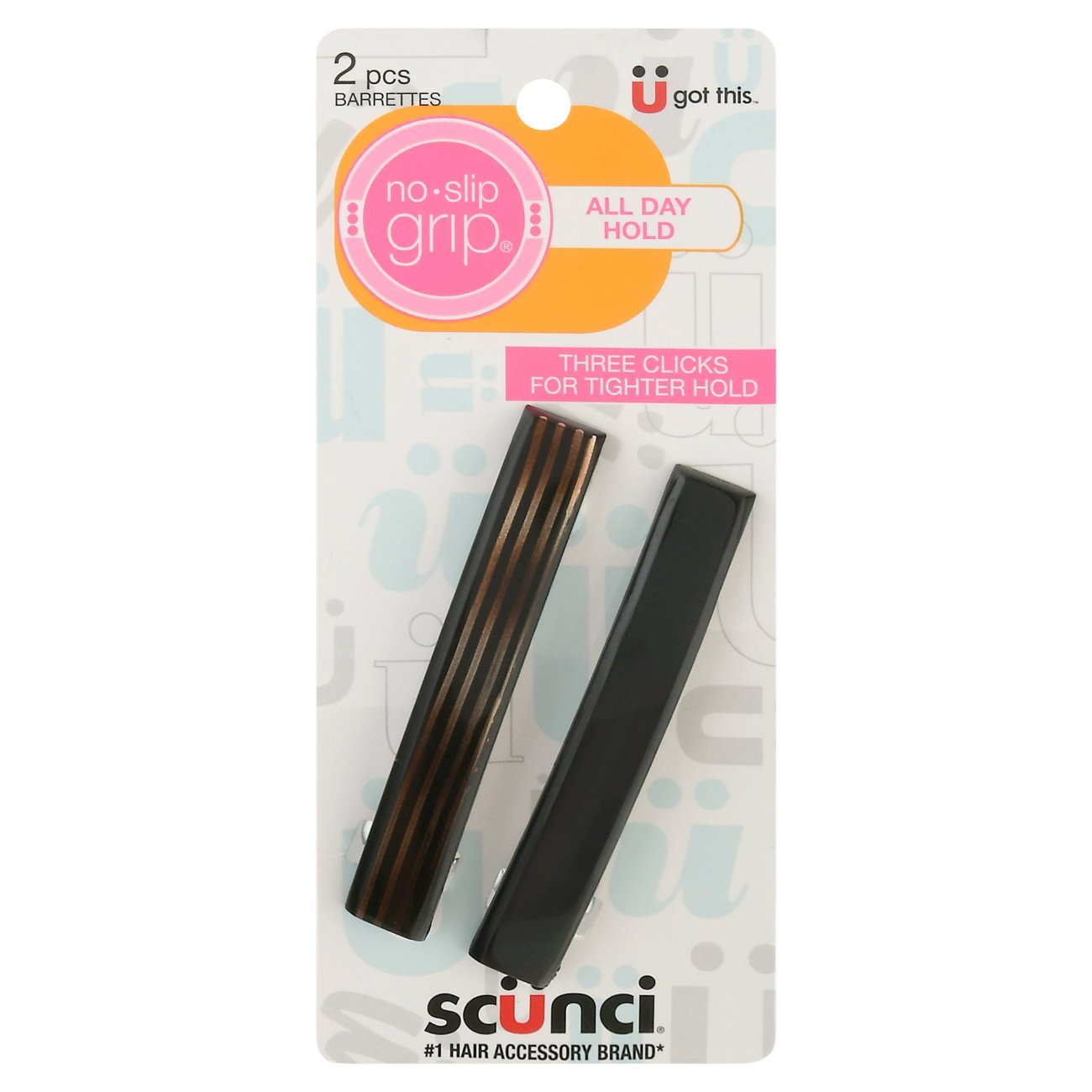 Scunci No-Slip Grip Barrettes
