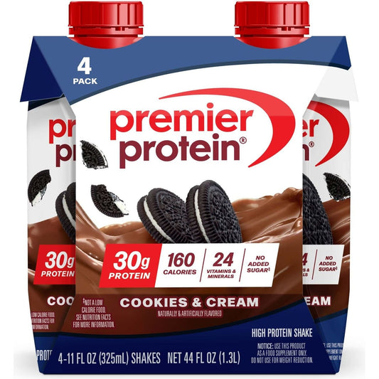 Premier Protein 30g Protein Shakes 4 pk Bottles - Cookies & Cream