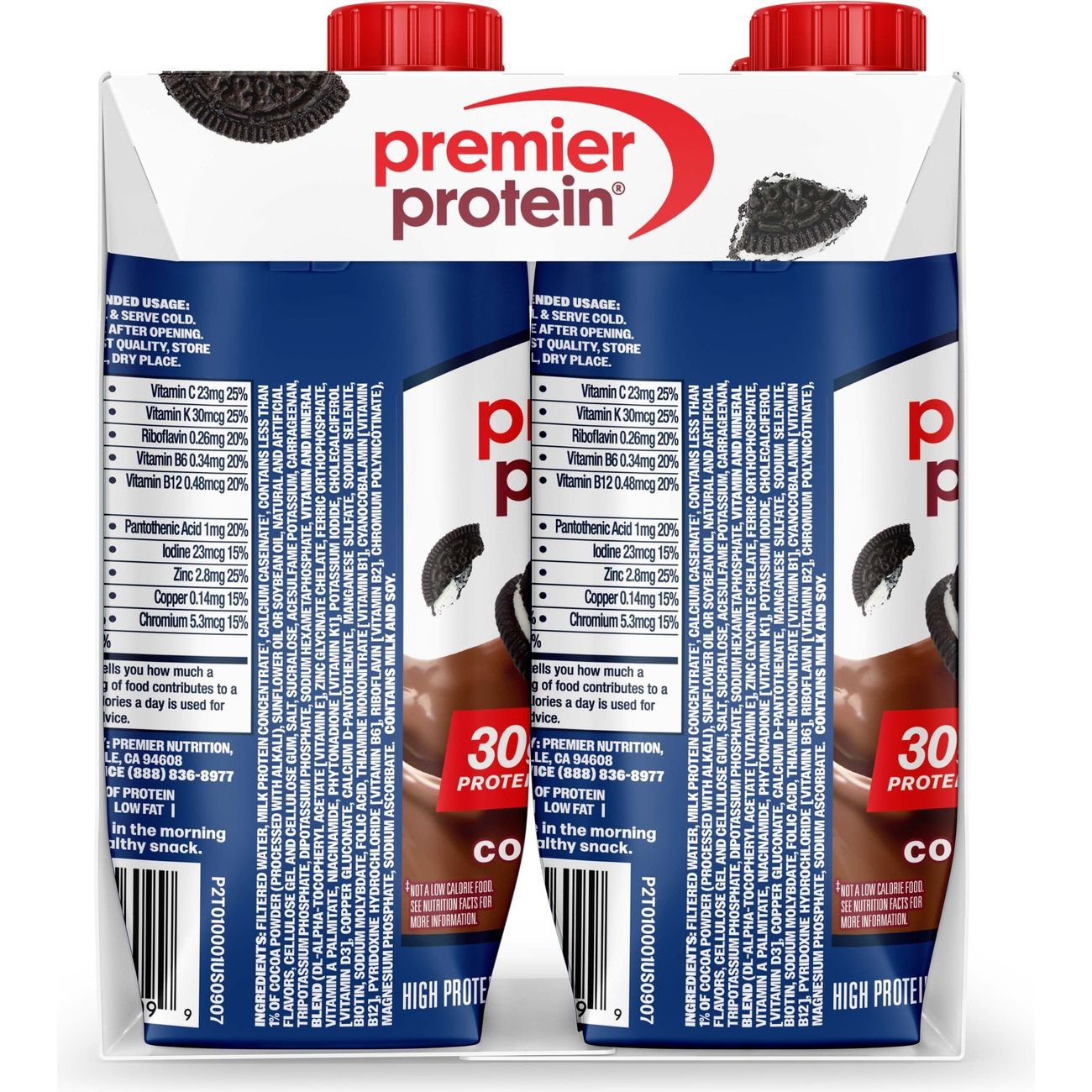 Premier Protein 30g Protein Shakes 4 pk Bottles - Cookies & Cream