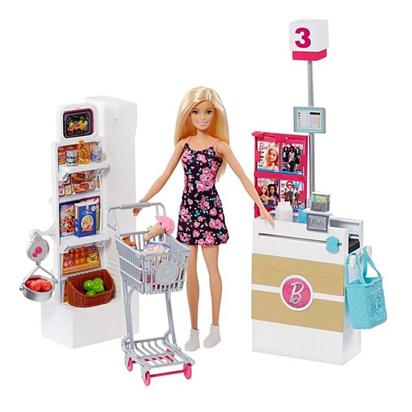 Barbie Supermarket Playset with Doll