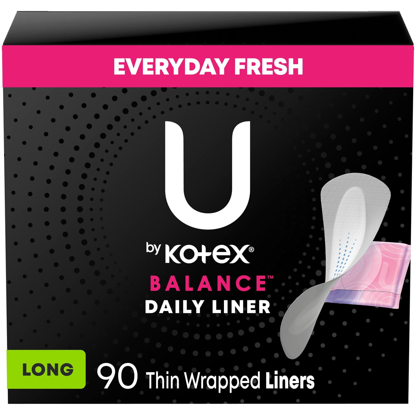 U by Kotex Balance Daily Wrapped Panty Liners - Light Absorbency, Long