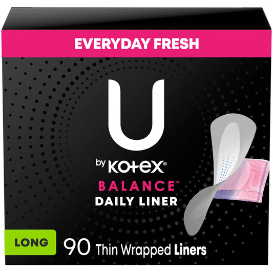 U by Kotex Balance Daily Wrapped Panty Liners - Light Absorbency, Long