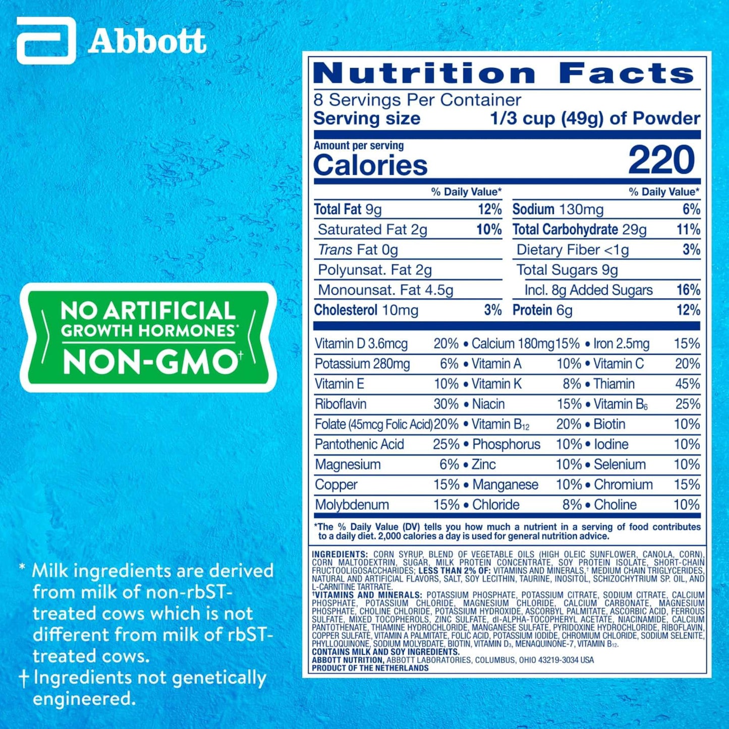 PediaSure Grow & Gain with Immune Support 6g Protein Shake Mix for Kids - Vanilla
