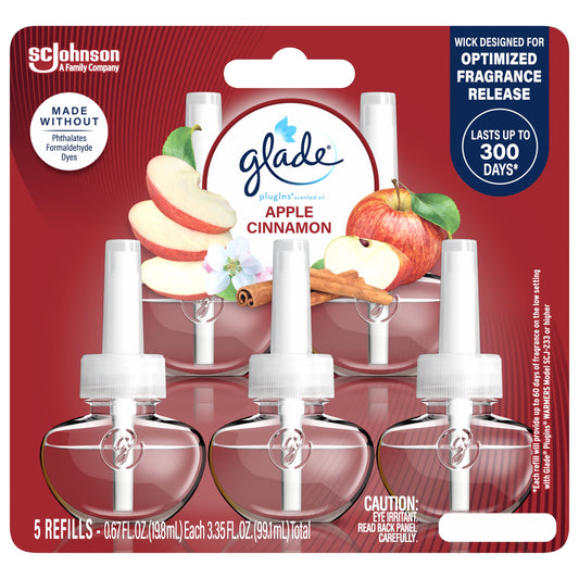 Glade PlugIns Scented Oil Air Freshener Refills - Apple Cinnamon