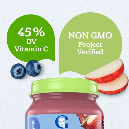 Gerber Organic for Baby 2nd Foods - Apple Wild Blueberry