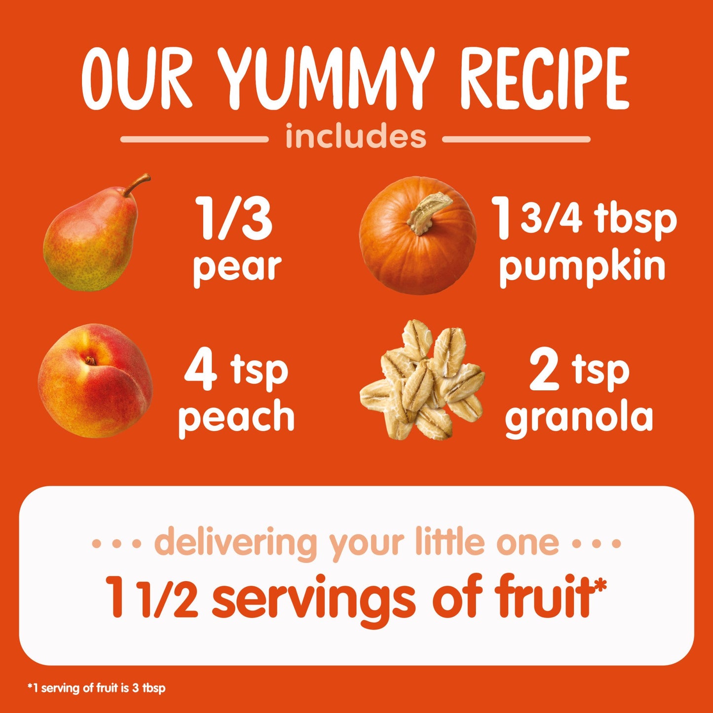 Happy Baby Organics Clearly Crafted Stage 2 Meals Pears, Pumpkin