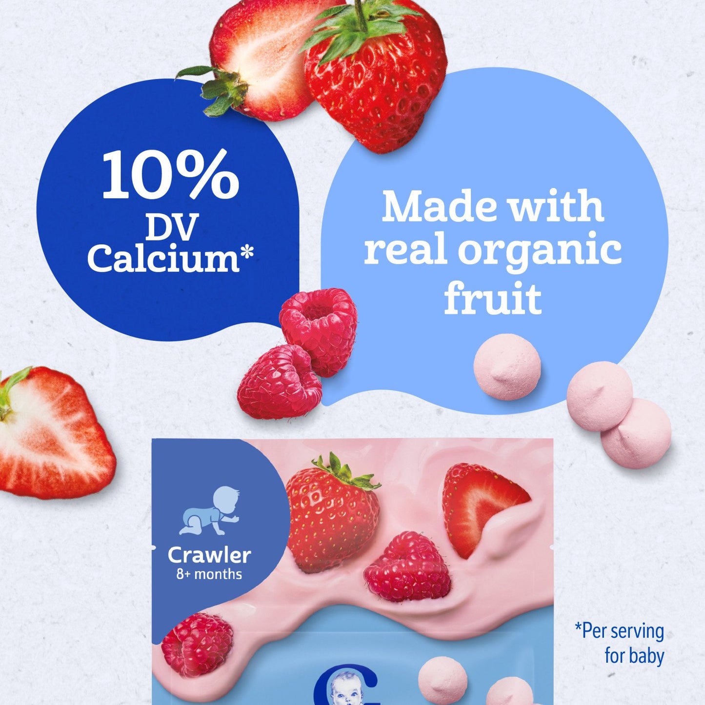 Gerber Organics for Baby Yogurt Melts - Red Berries