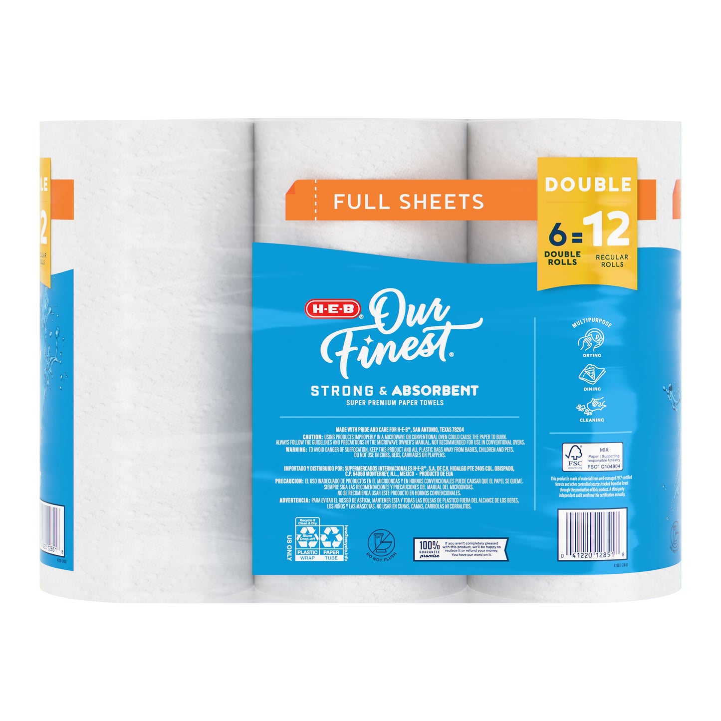 H-E-B Our Finest Full Sheet Paper Towels