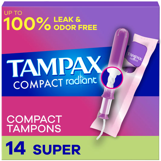 Tampax Radiant Pocket Compact Tampons - Super