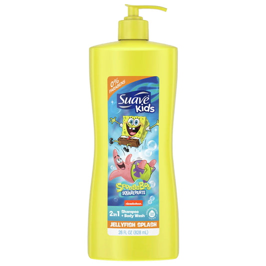 Suave Kids SpongeBob Jellyfish Splash 2-in-1 Shampoo & Body Wash