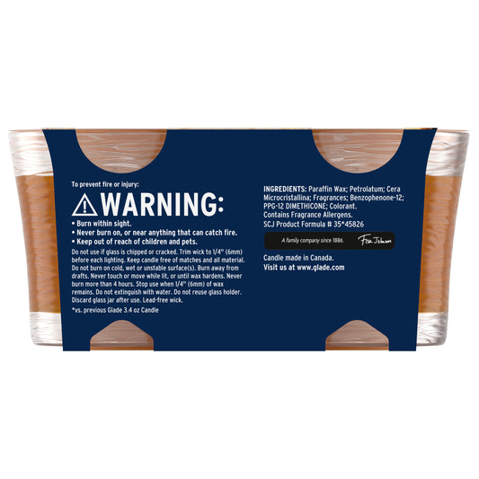 Glade Cashmere Woods Candle Value Pack