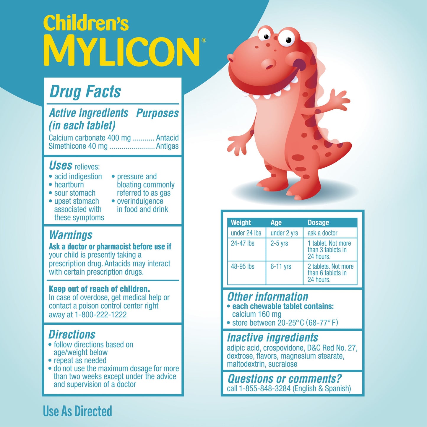 Mylicon Children's Tummy Relief Antacid Chews