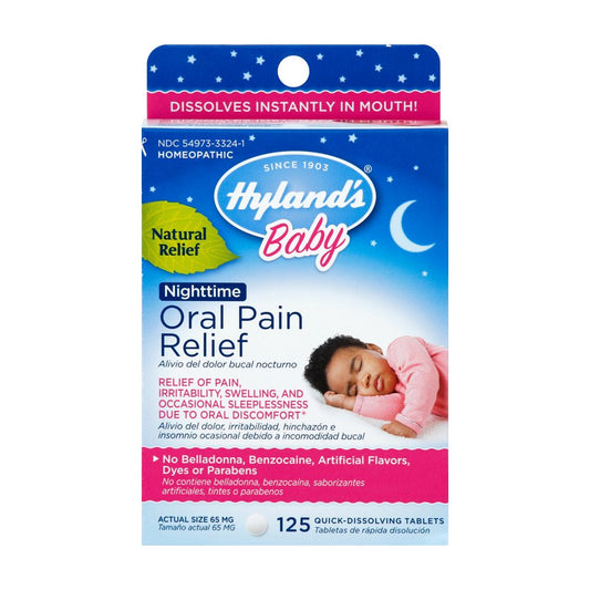 Hyland's Baby Oral Pain Relief Nighttime Quick-Dissolving Tablets