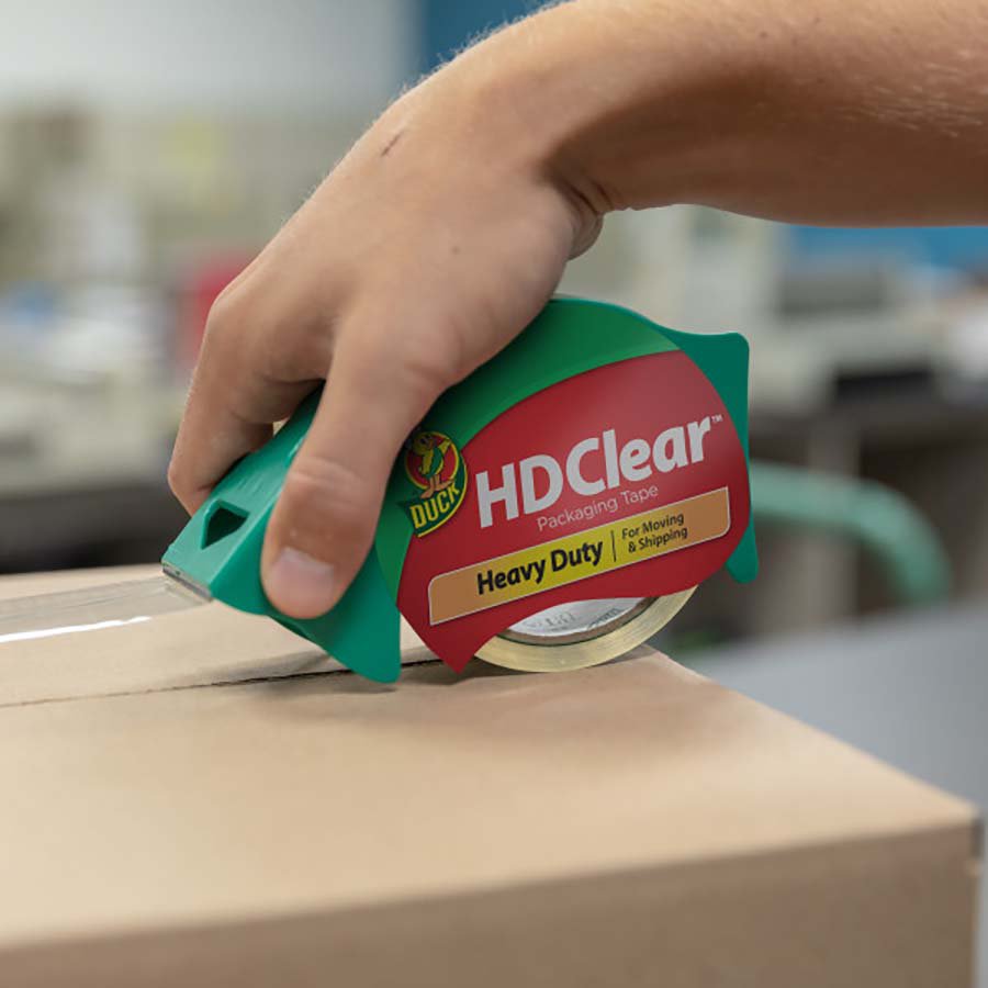 Duck HD Clear Heavy Duty Packing Tape with Dispenser