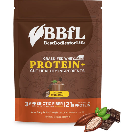 BestBodiesforLife 21g Whey Protein & Meal Replacement Lifestyle Shake - Cocoa Cream