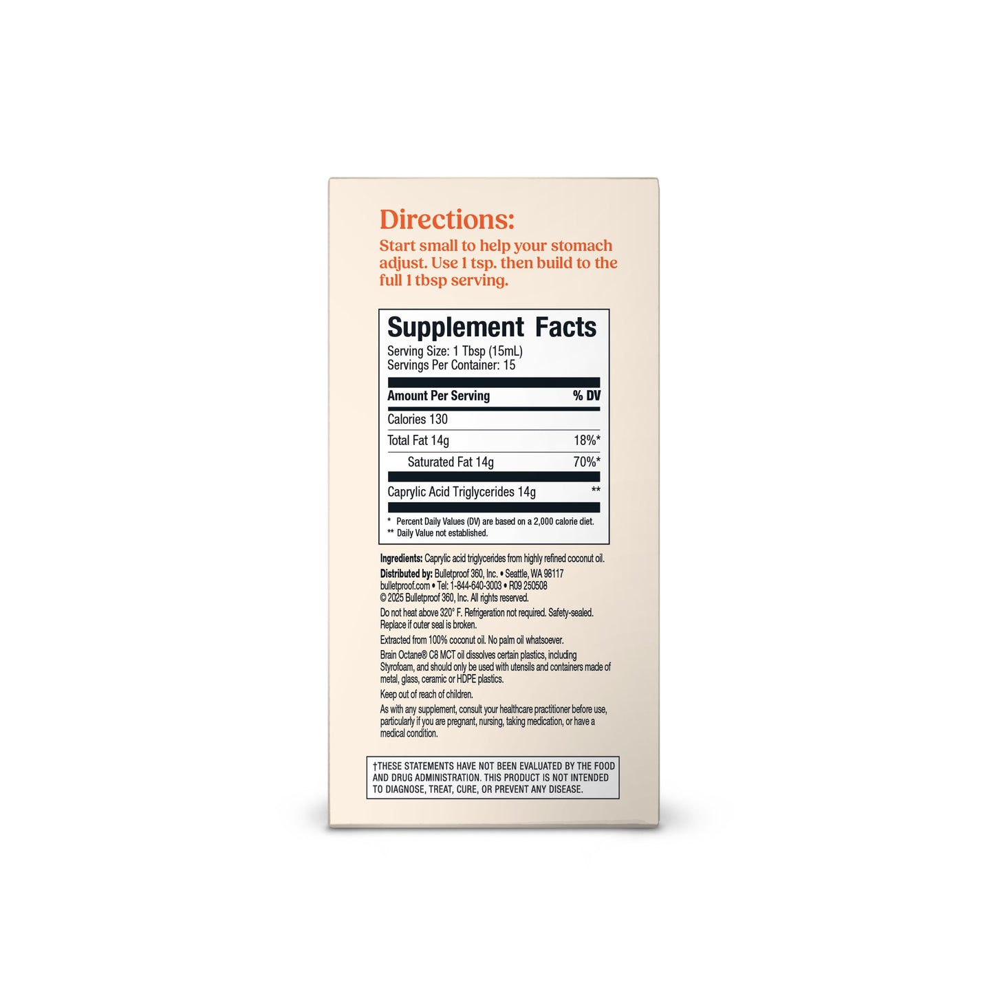 Bulletproof Brain Octane C8 MCT Oil Packets