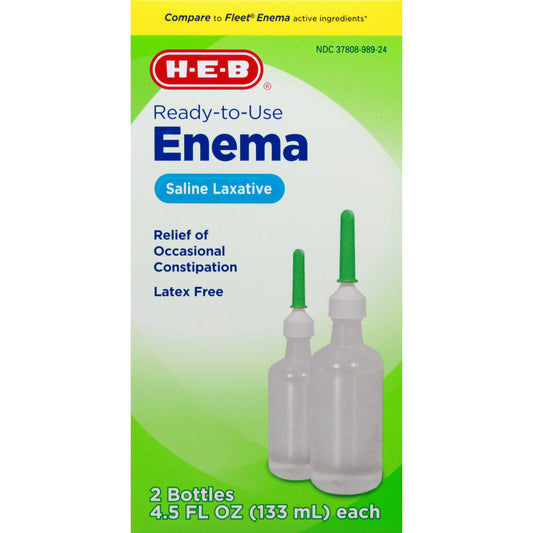 H-E-B Enema Saline Laxative