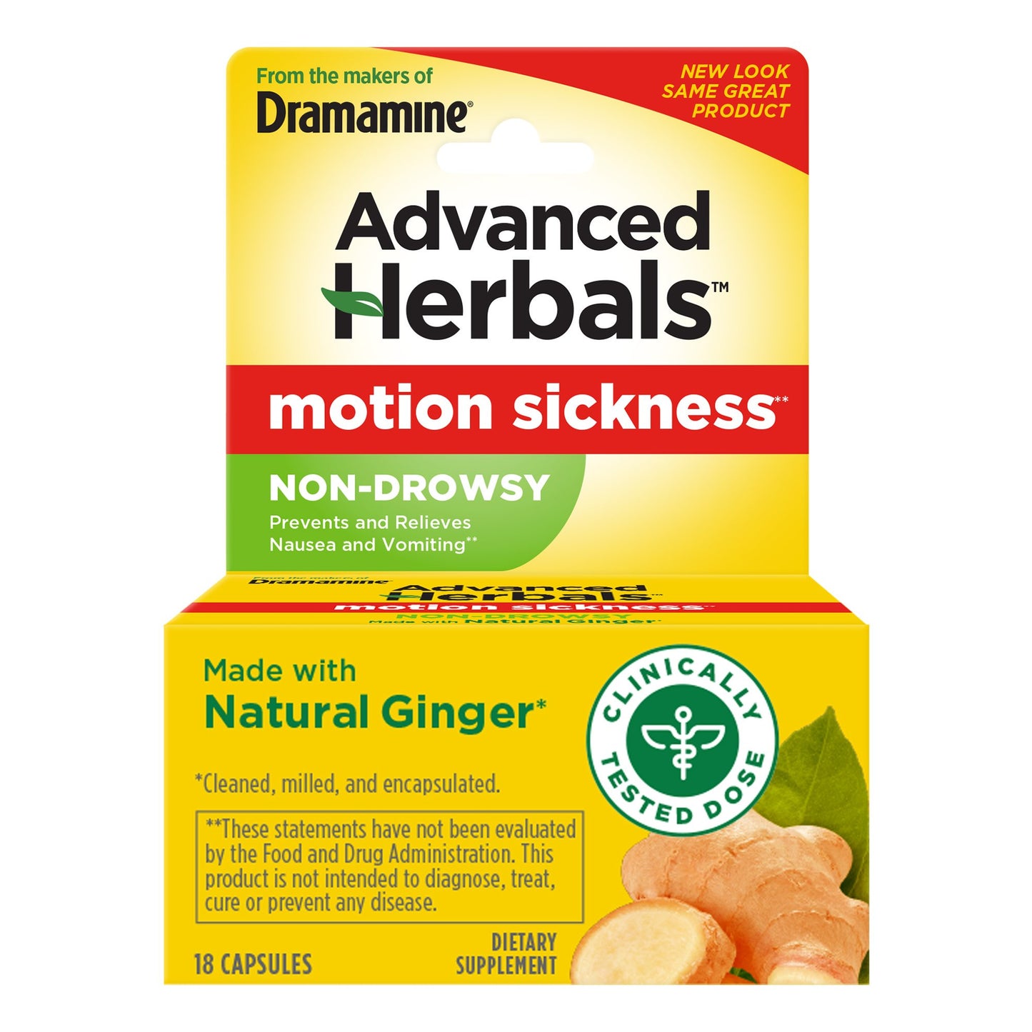 Dramamine Non-Drowsy with Ginger Motion Sickness Relief