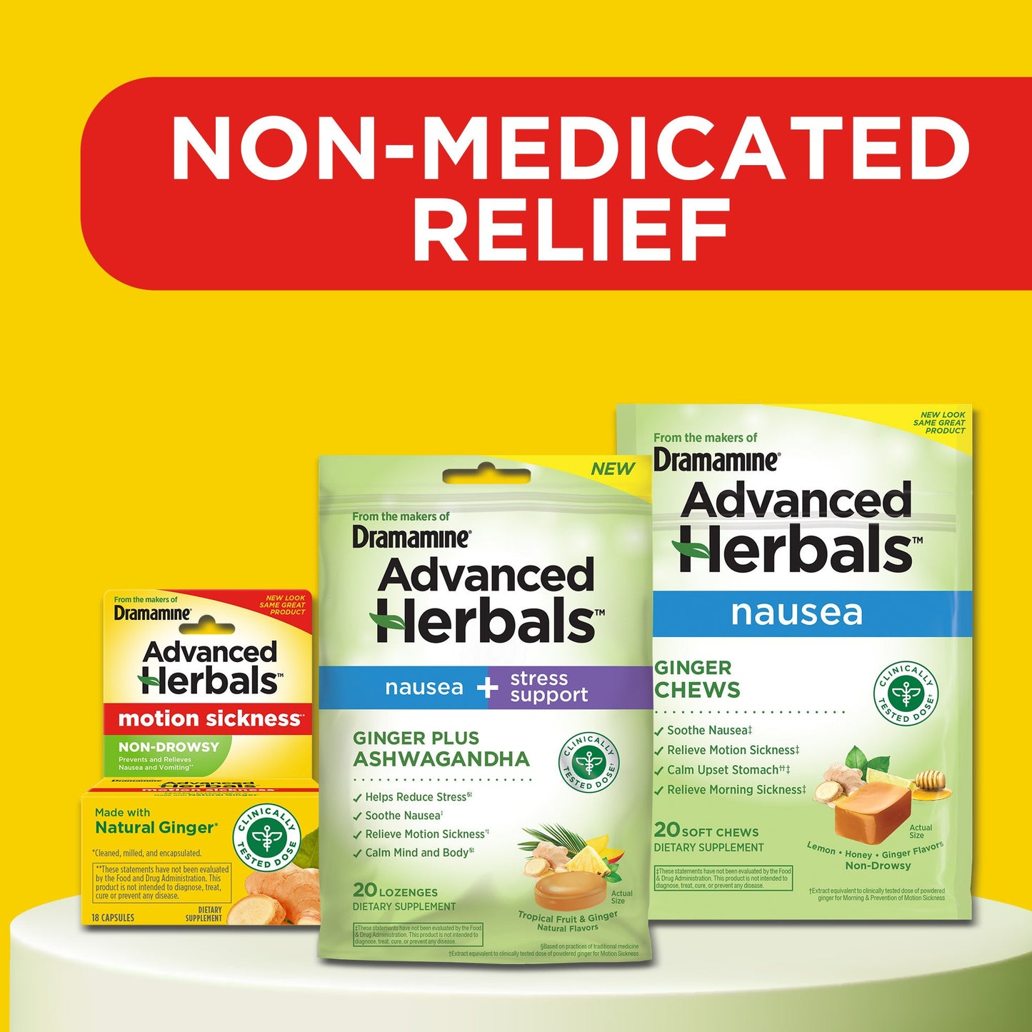 Dramamine Non-Drowsy with Ginger Motion Sickness Relief
