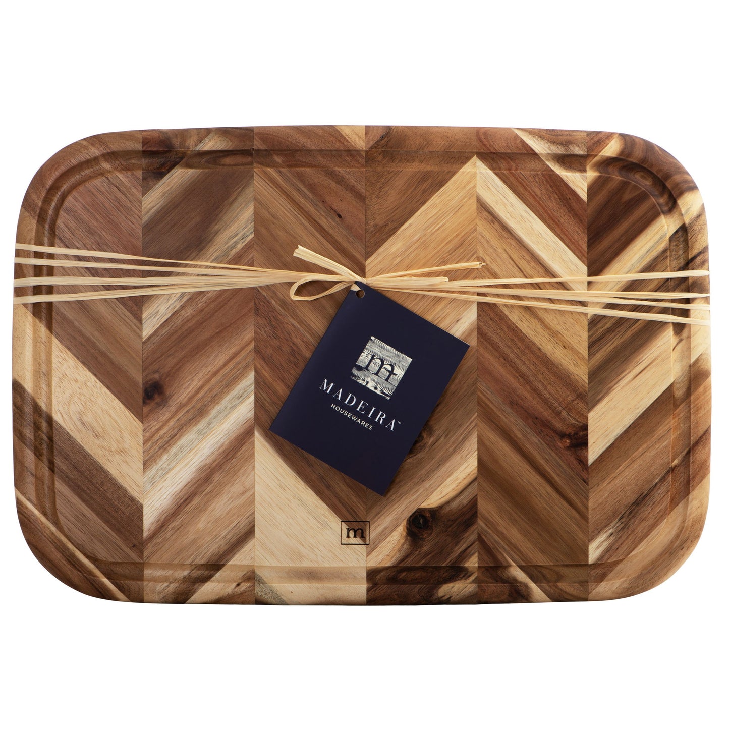 Madeira Acacia Herringbone Carving Board