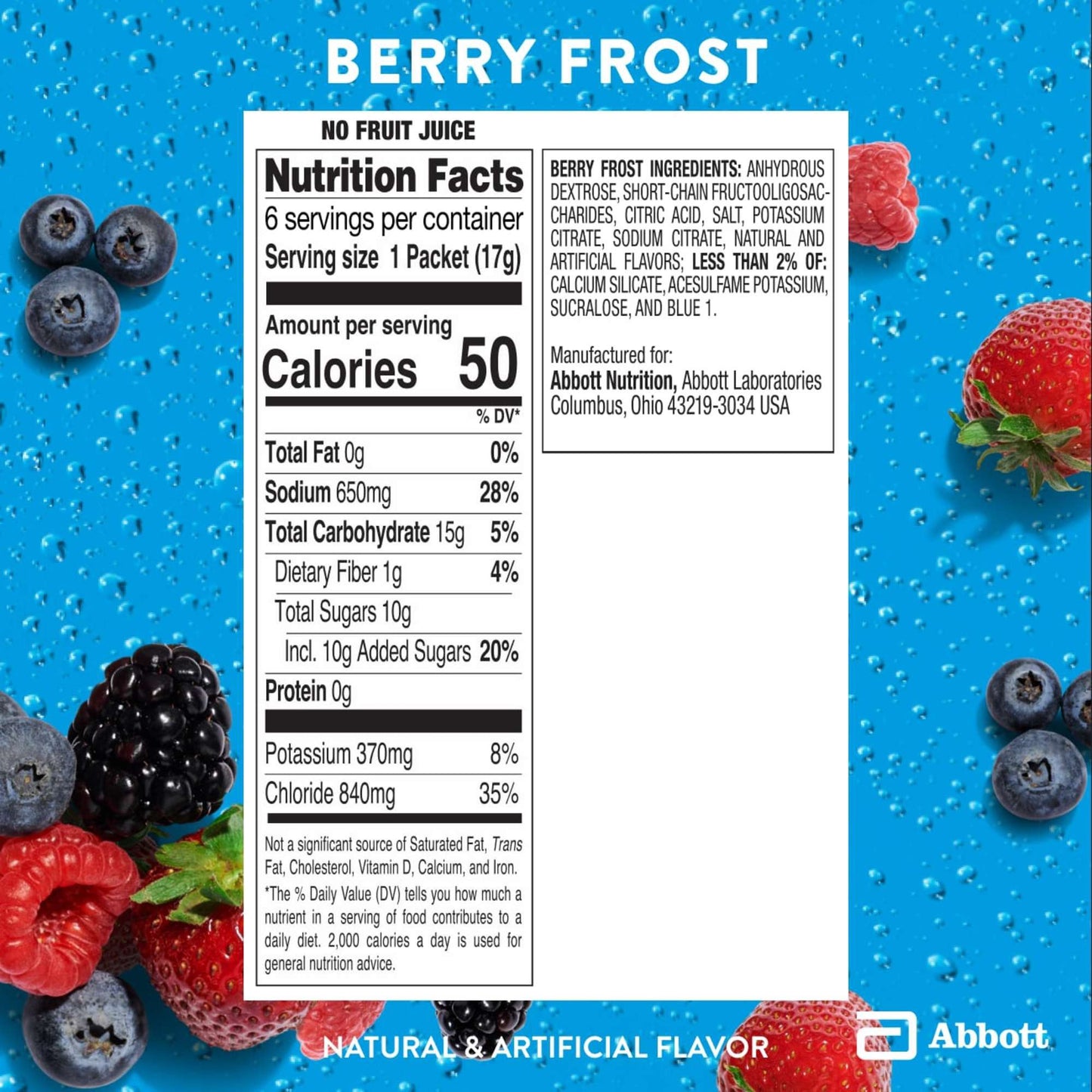 Pedialyte AdvancedCare Plus Electrolyte Powder for Kids & Adults - Berry Frost