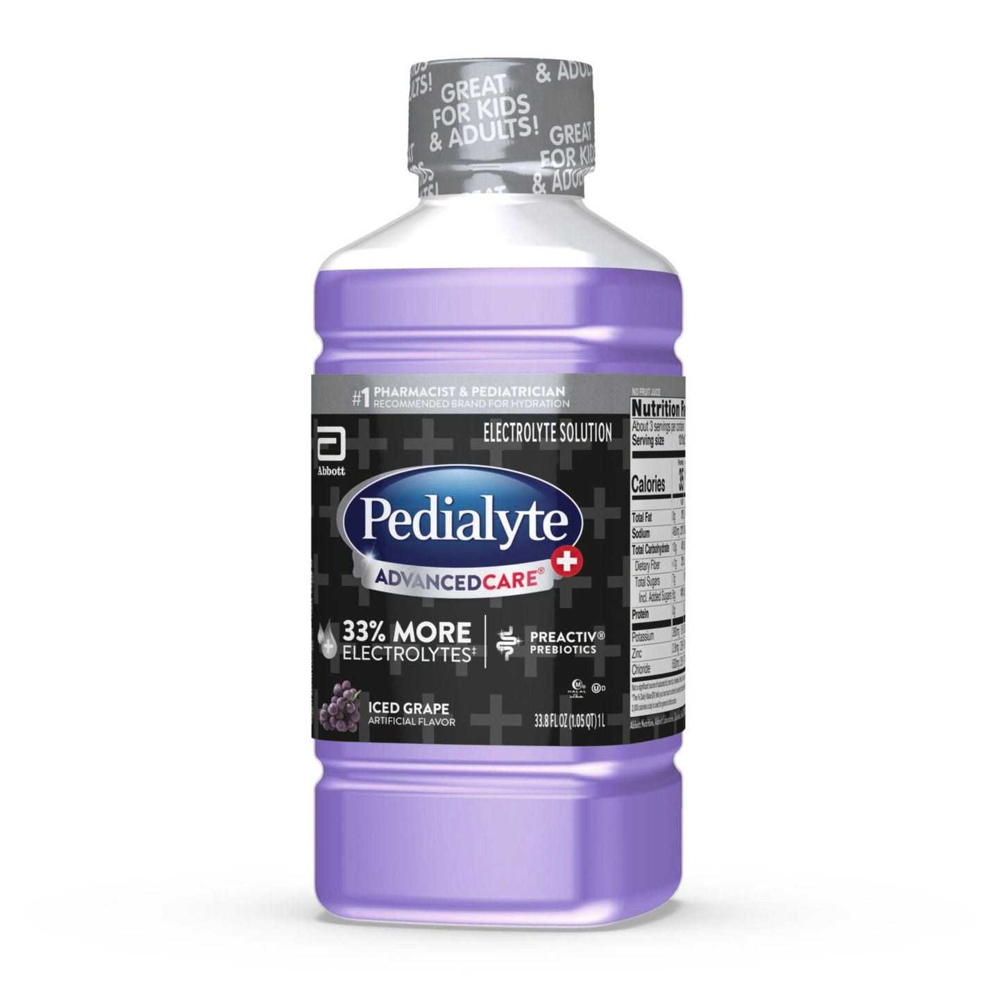 Pedialyte AdvancedCare Plus Electrolyte Solution - Iced Grape