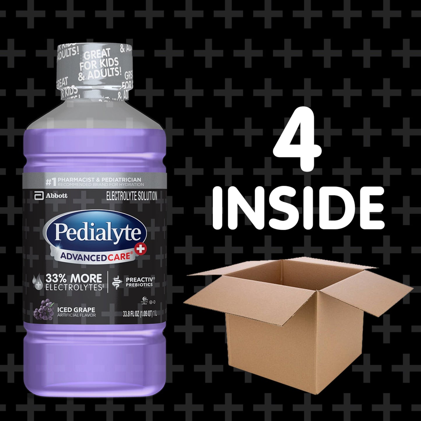 Pedialyte AdvancedCare Plus Electrolyte Solution - Iced Grape