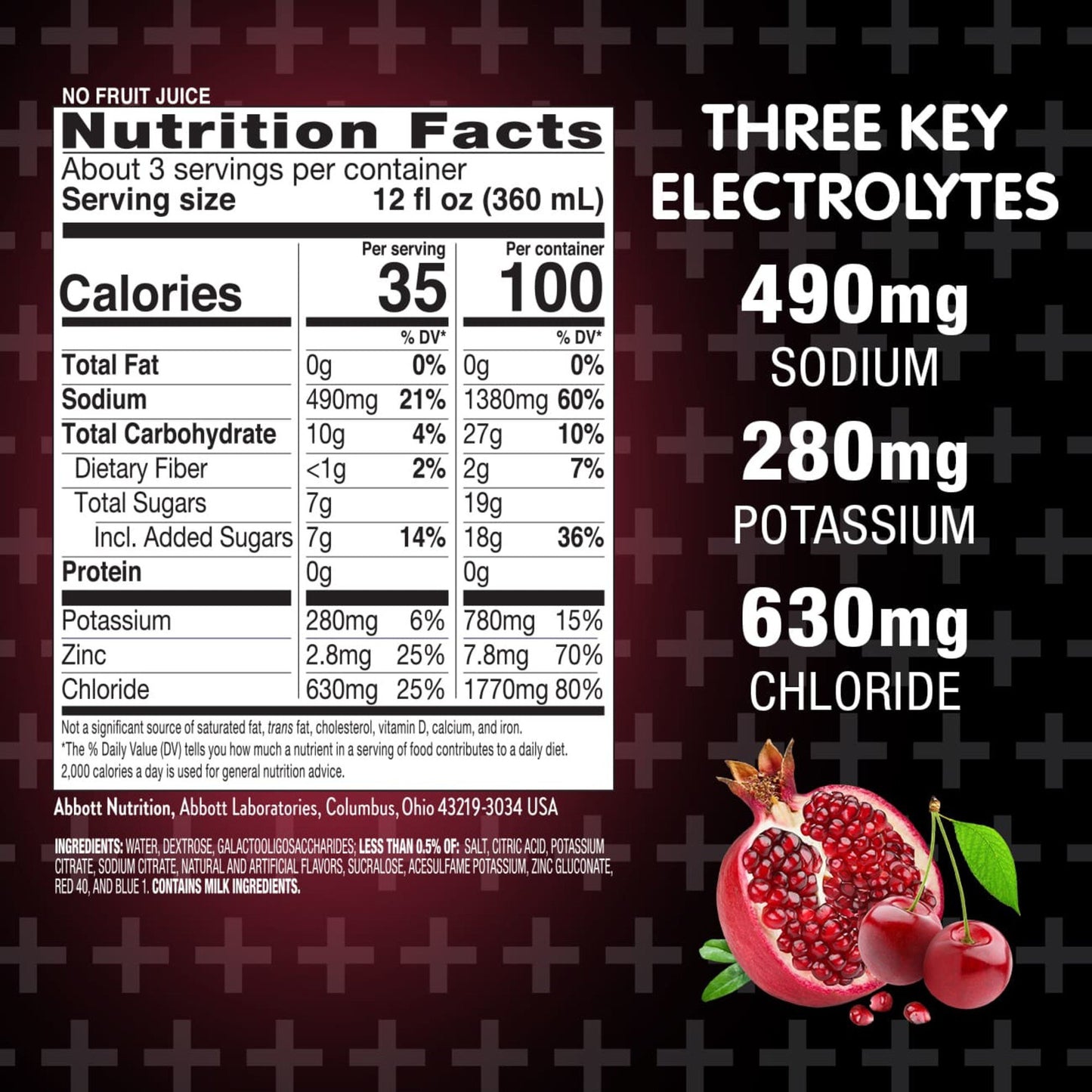 Pedialyte AdvancedCare Plus Electrolyte Solution - Chilled Cherry Pomegranate
