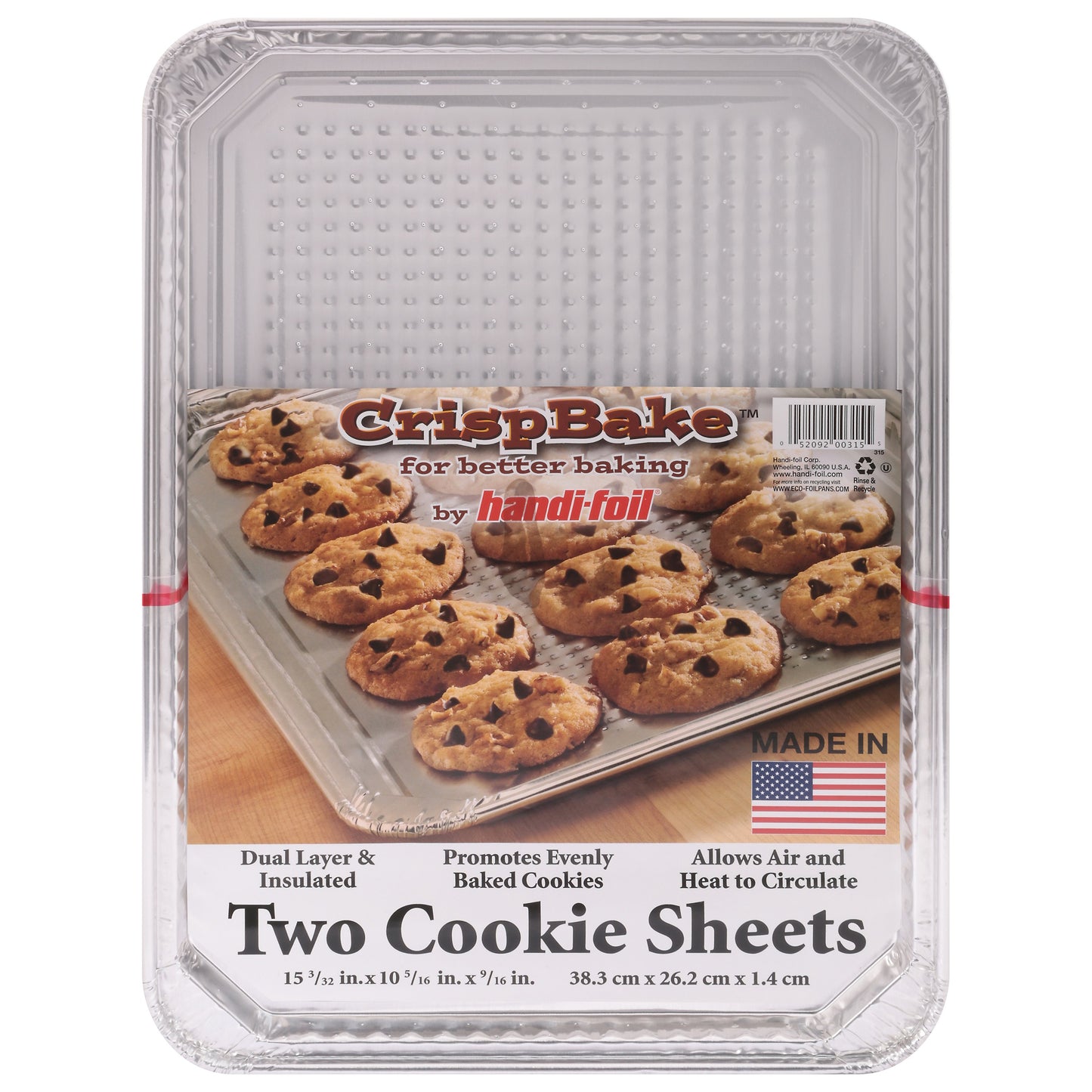Handi-Foil CrispBake Cookie Sheets, 2 pk