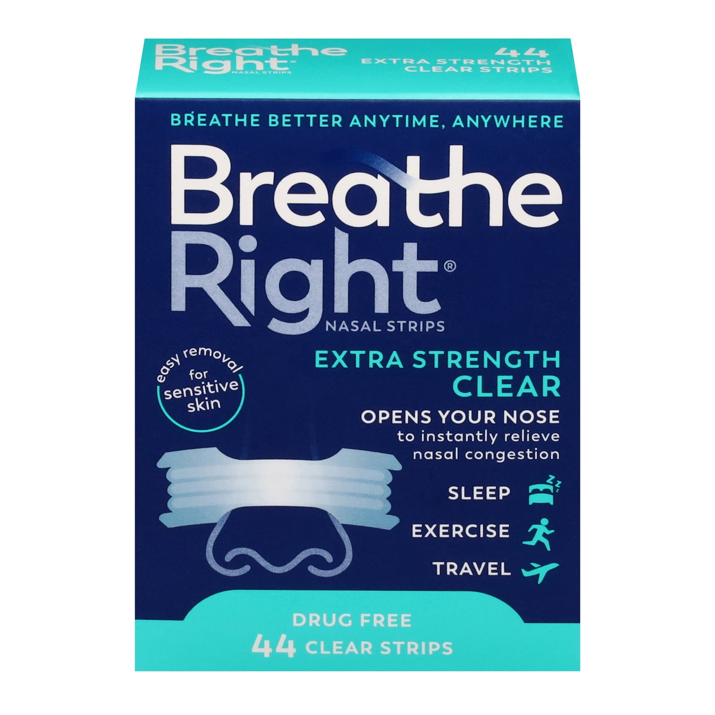 Breathe Right Extra Strength Clear Nasal Strips