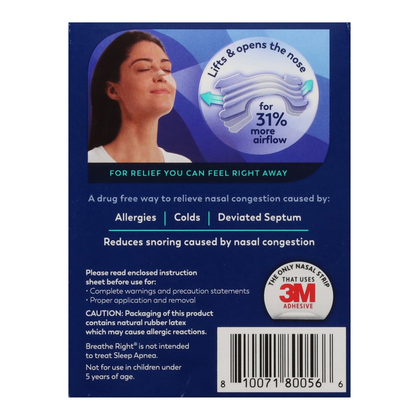 Breathe Right Extra Strength Clear Nasal Strips