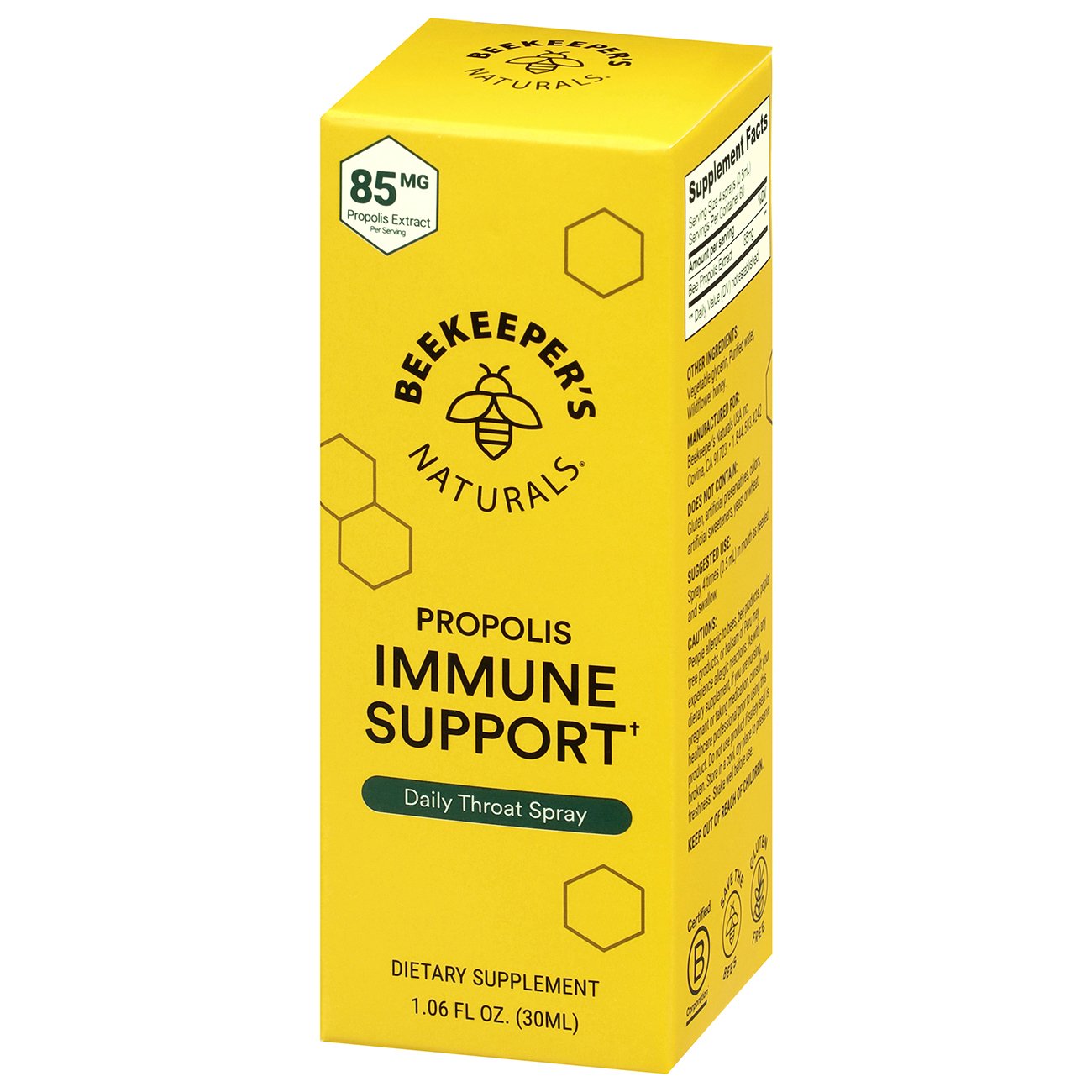 Beekeeper's Naturals Propolis Immune Support Throat Spray