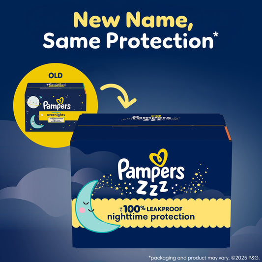Pampers ZZZ Overnight Baby Diapers - Size 6 (35+ lbs)