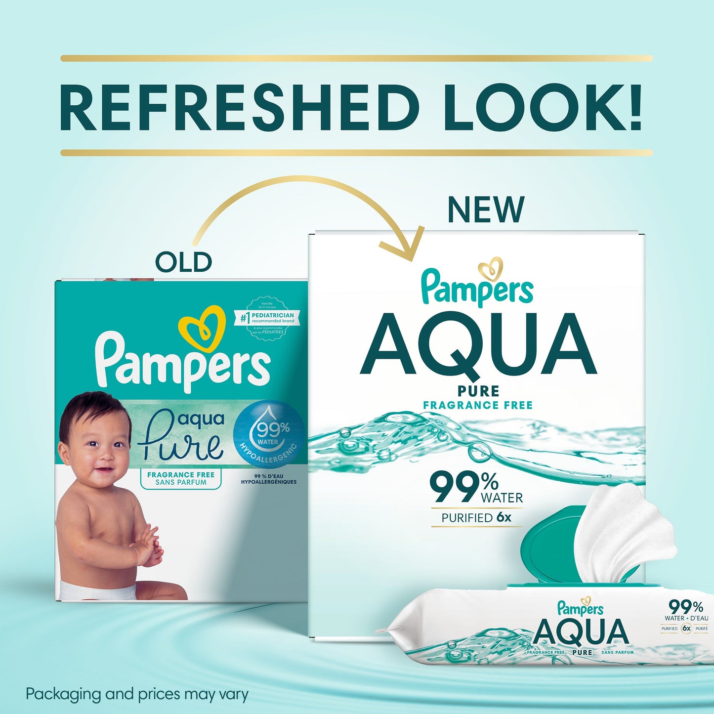Pampers Aqua Pure Sensitive Baby Wipes, 1 pk
