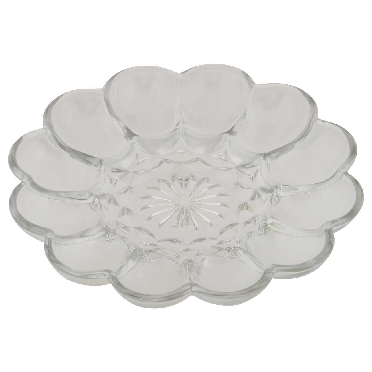 Anchor Hocking Presence Glass Egg Plate