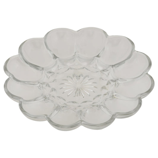 Anchor Hocking Presence Glass Egg Plate