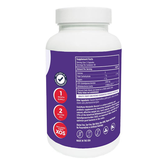 EndoMune Metabolic Rescue Prebiotic & Probiotic Capsules