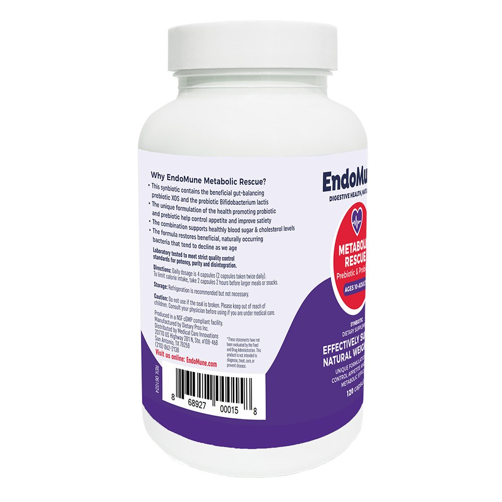 EndoMune Metabolic Rescue Prebiotic & Probiotic Capsules