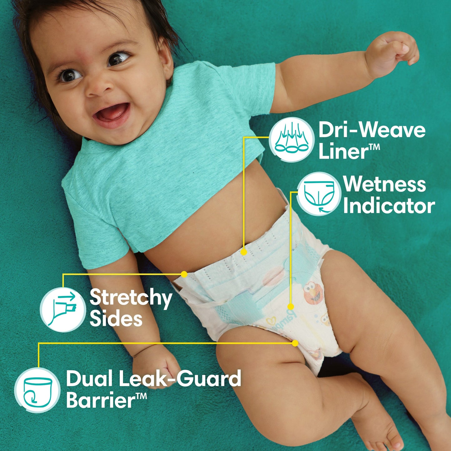 Pampers Baby-Dry Diapers - Size 6