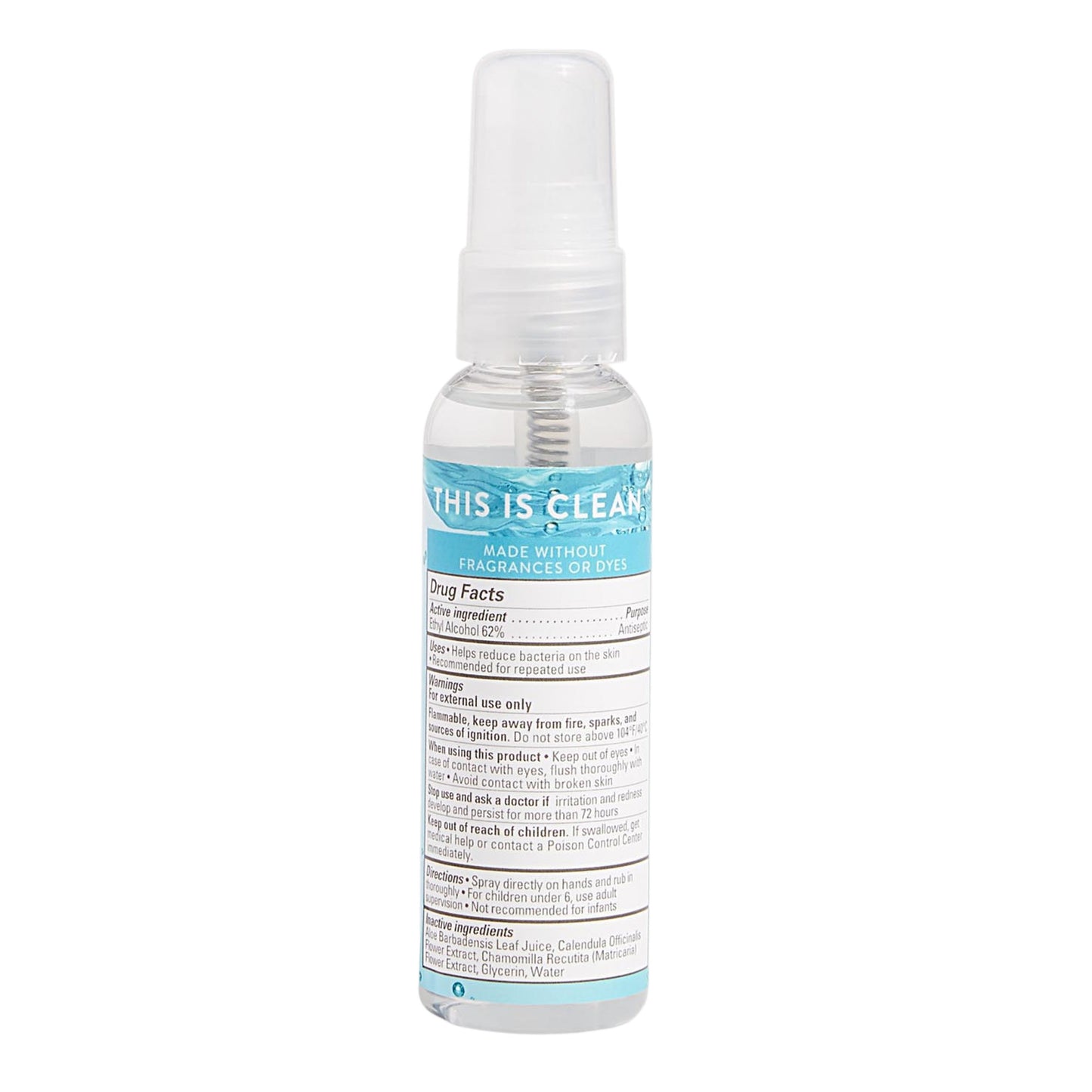 The Honest Company Hand Sanitizer Spray Free & Clear