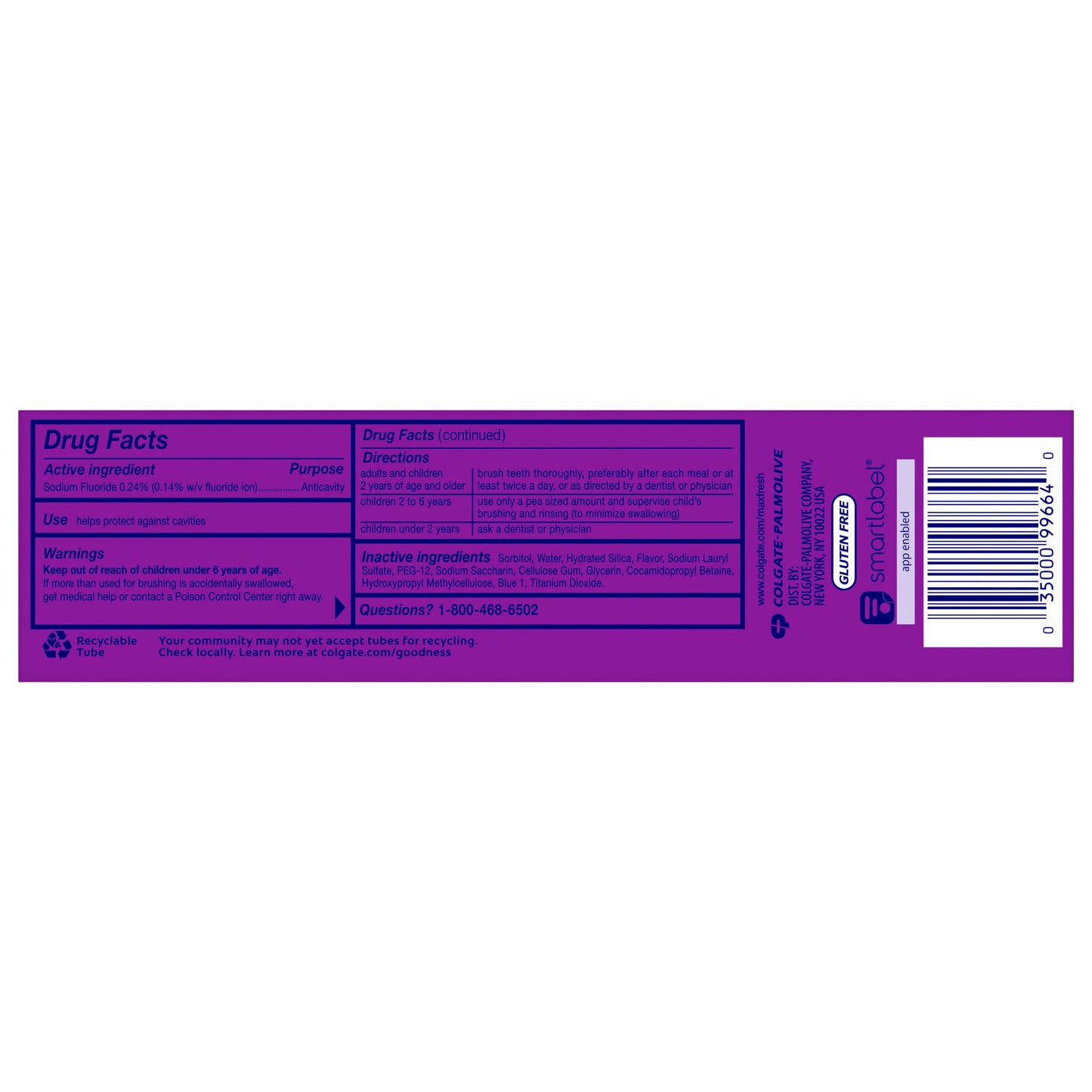 Colgate Max Fresh Anticavity Toothpaste - Mint Fusion
