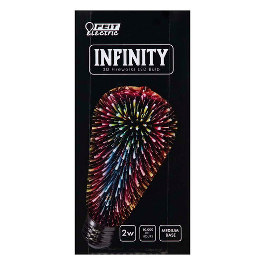 Feit Electric Infinity 2-Watt 3D Fireworks LED Light Bulb