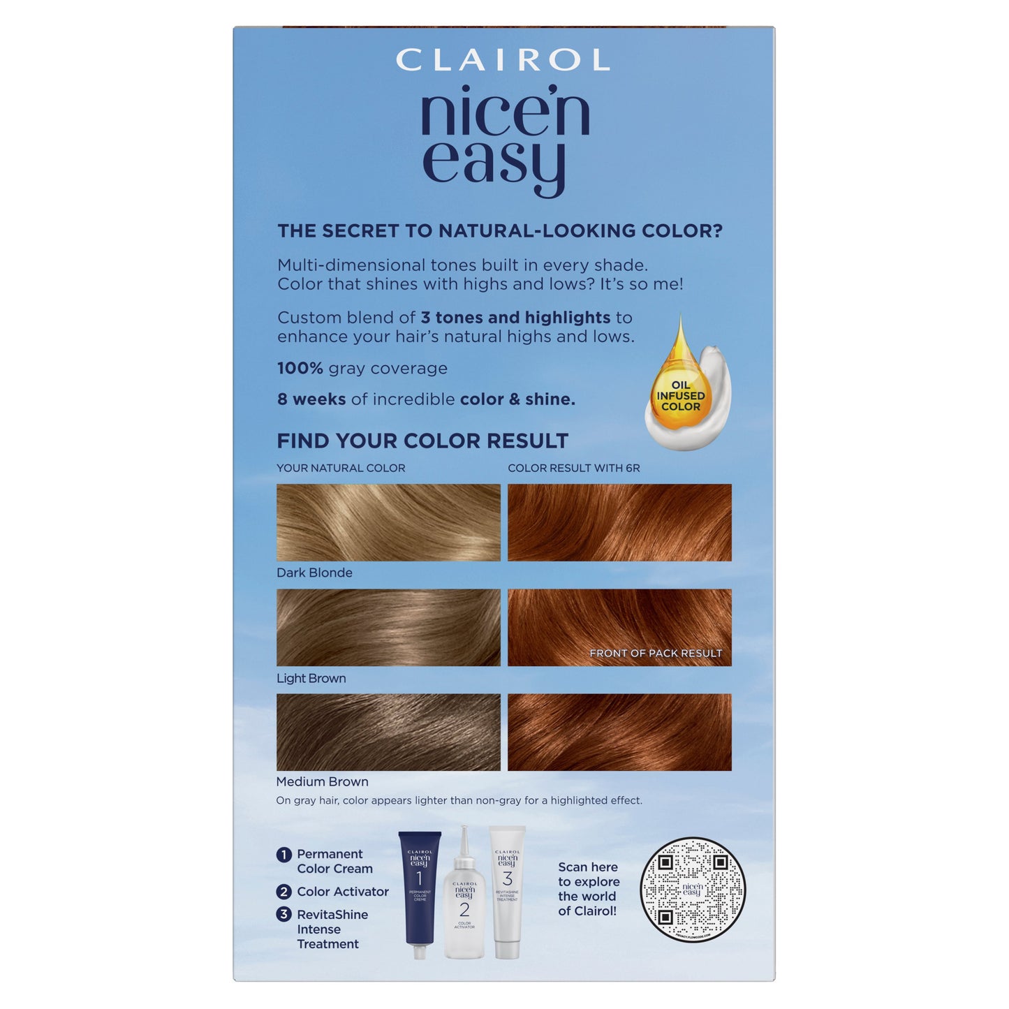 Clairol Nice 'N Easy Permanent Hair Color - 6R Light Auburn