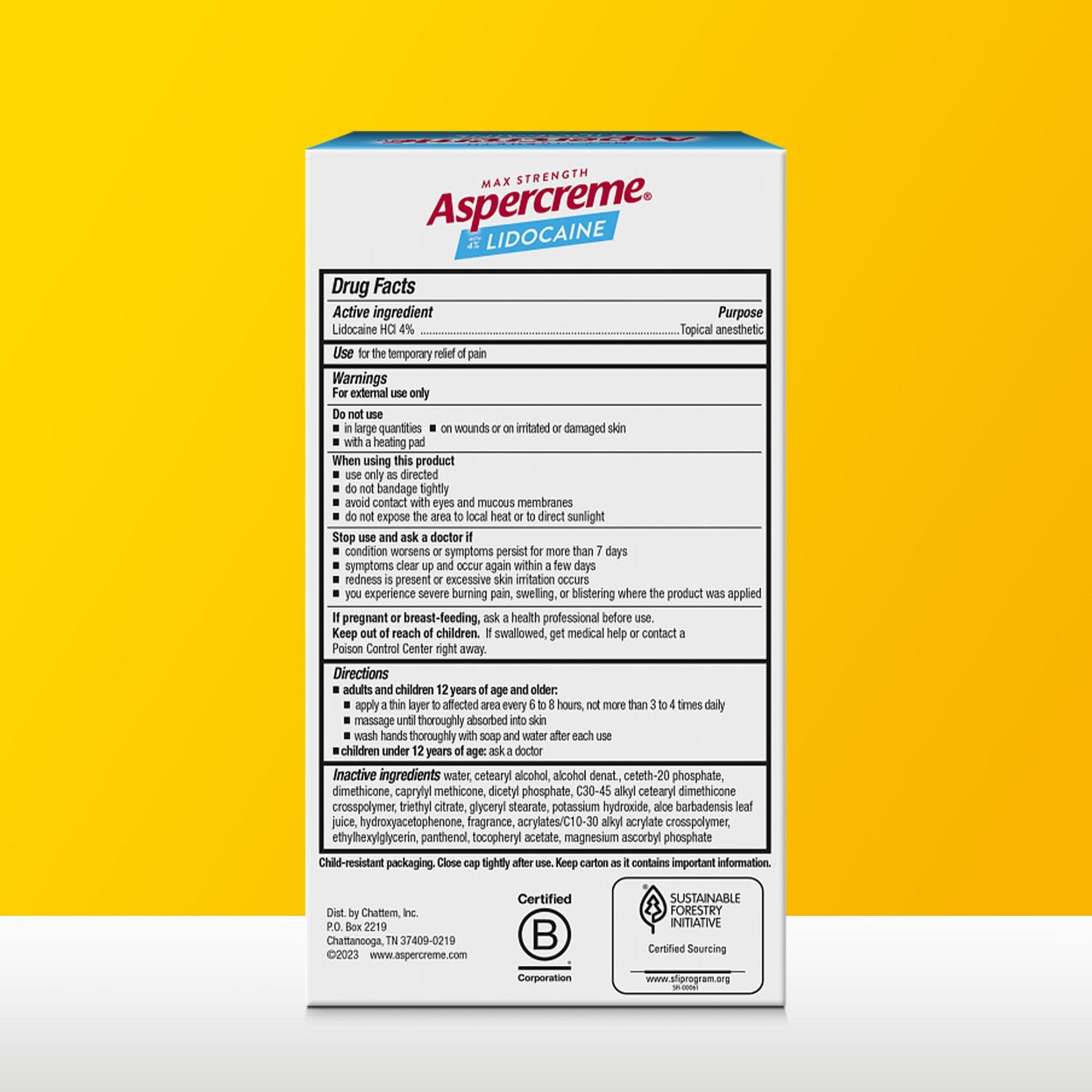 Aspercreme Lidocaine Foot Pain Relief Cream