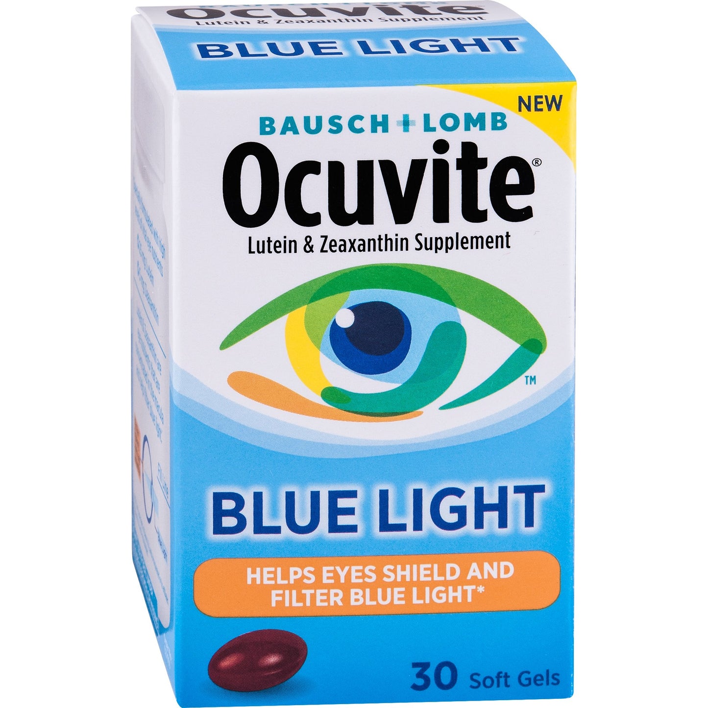 Bausch & Lomb Ocuvite Lutein & Zeaxanthin Supplement Blue Light Softgels