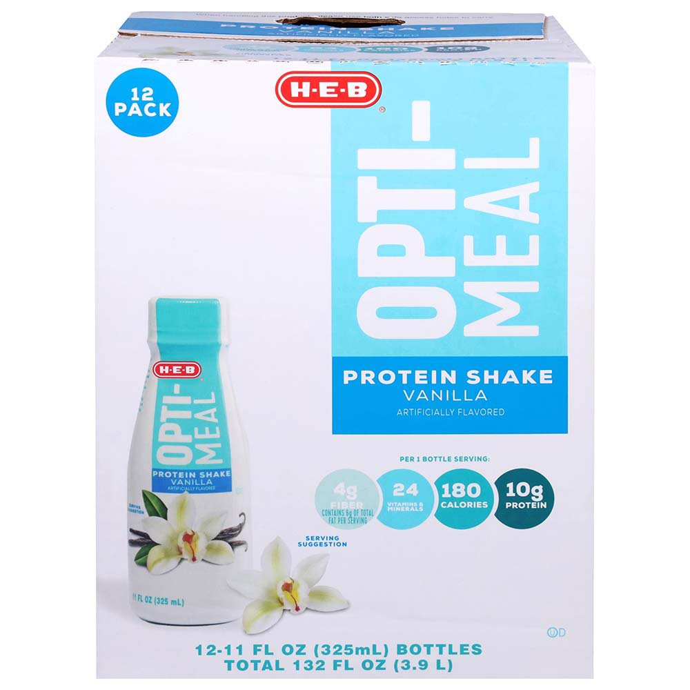H-E-B Opti-Meal 10g Protein Shake - Vanilla