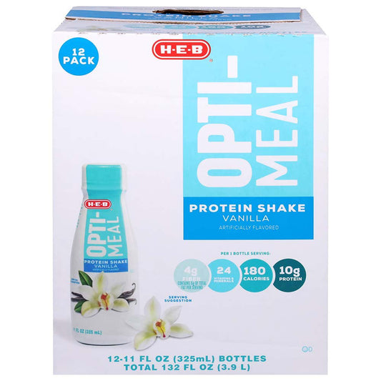 H-E-B Opti-Meal 10g Protein Shake - Vanilla